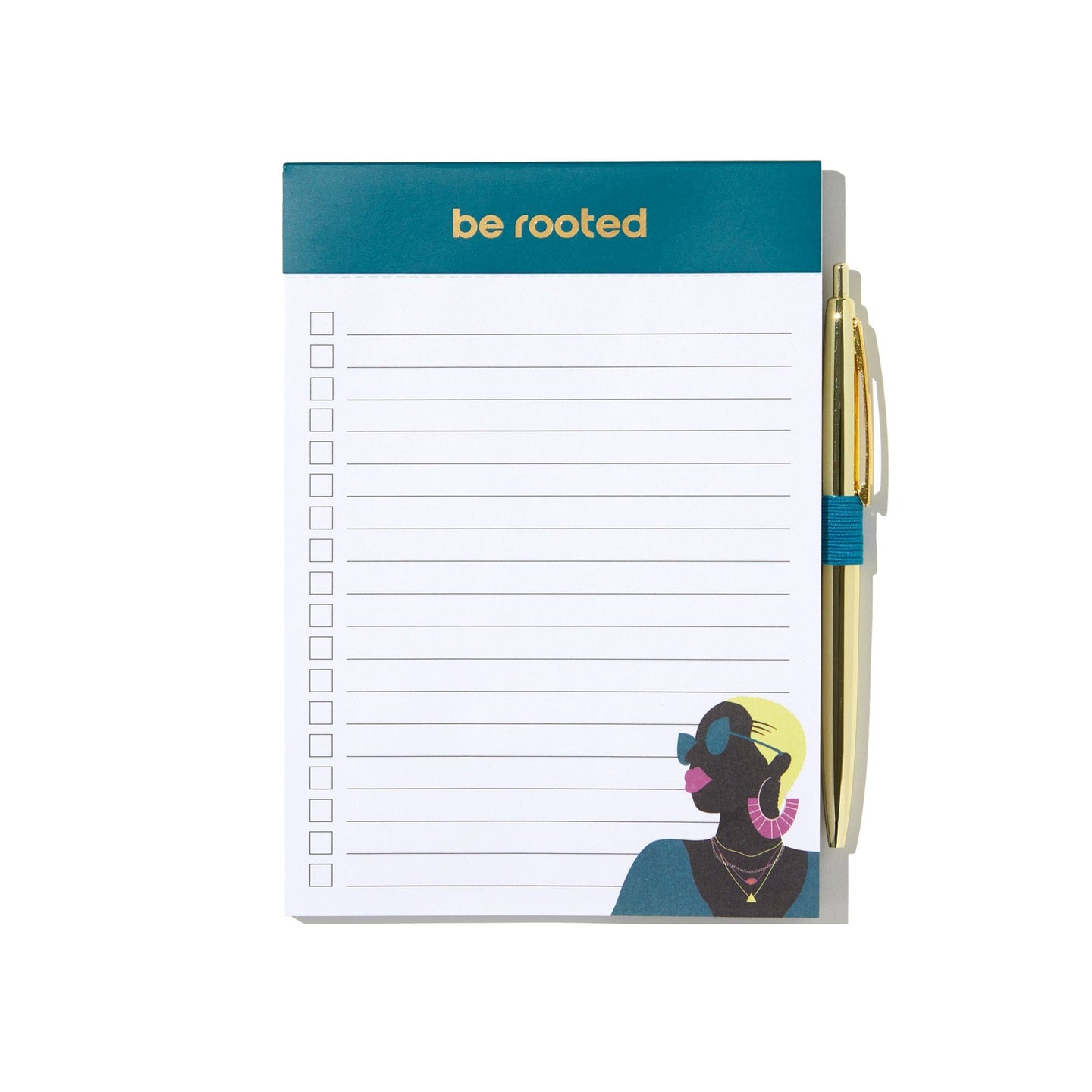 Notepad To-Do List + Pen Set - Blue