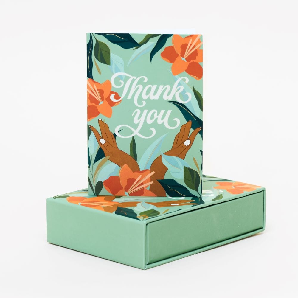 Hand to Heart Set of 15 Thank You Cards