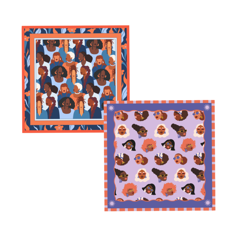 Be Rooted x The Tiny Tassel black owned stationery Accessories Be Rooted x The Tiny Tassel Scarf Bundle
