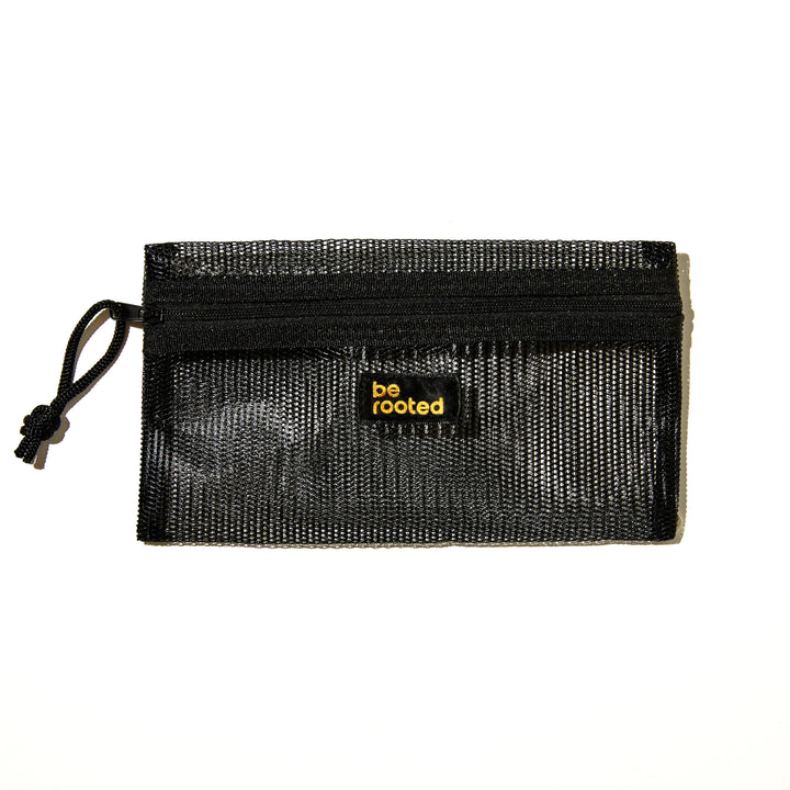 Be Rooted black owned stationery Accessories Be Rooted Mesh 6x8 Pencil Pouches - Black