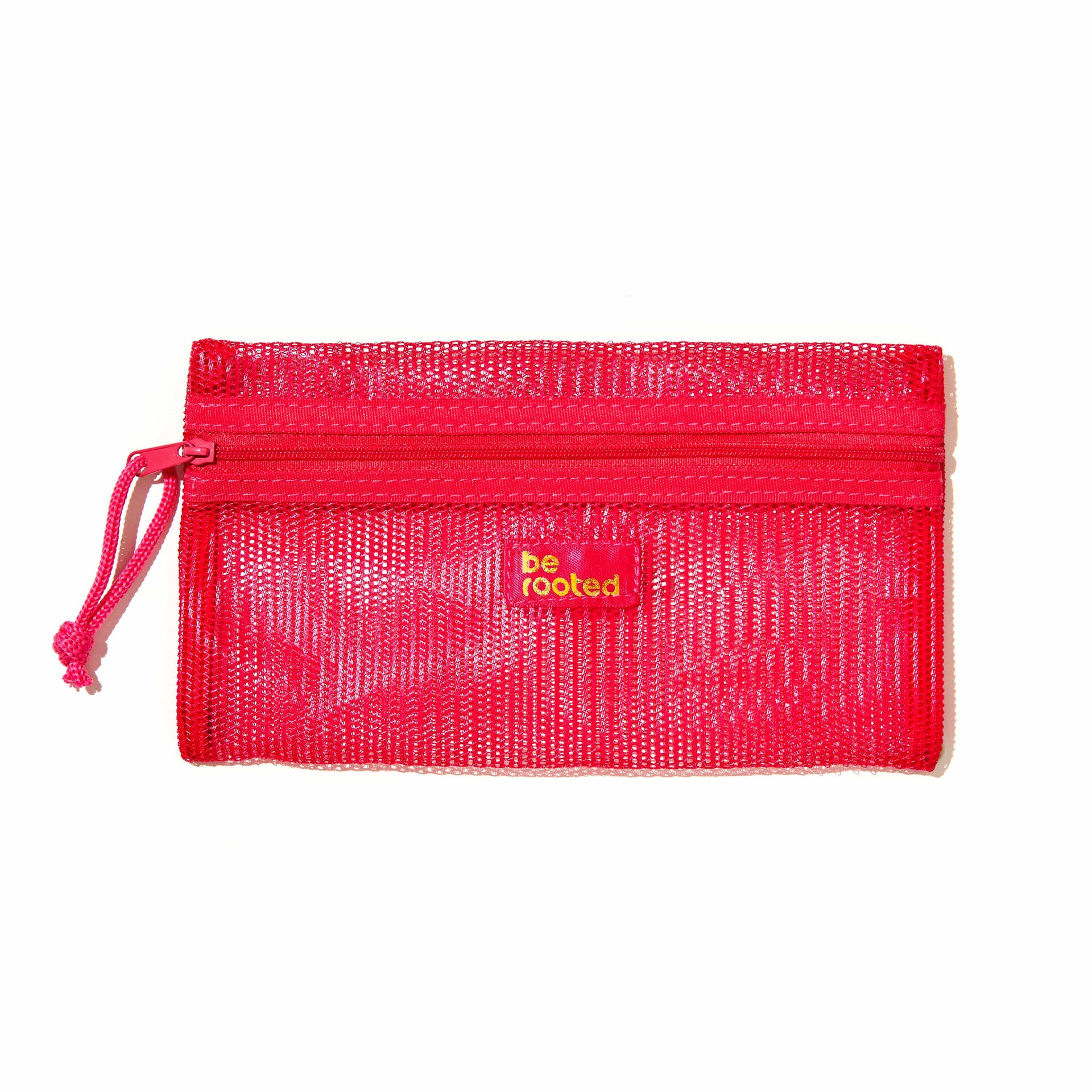 Be Rooted black owned stationery Accessories Be Rooted Mesh 6x8 Pencil Pouches - Pink