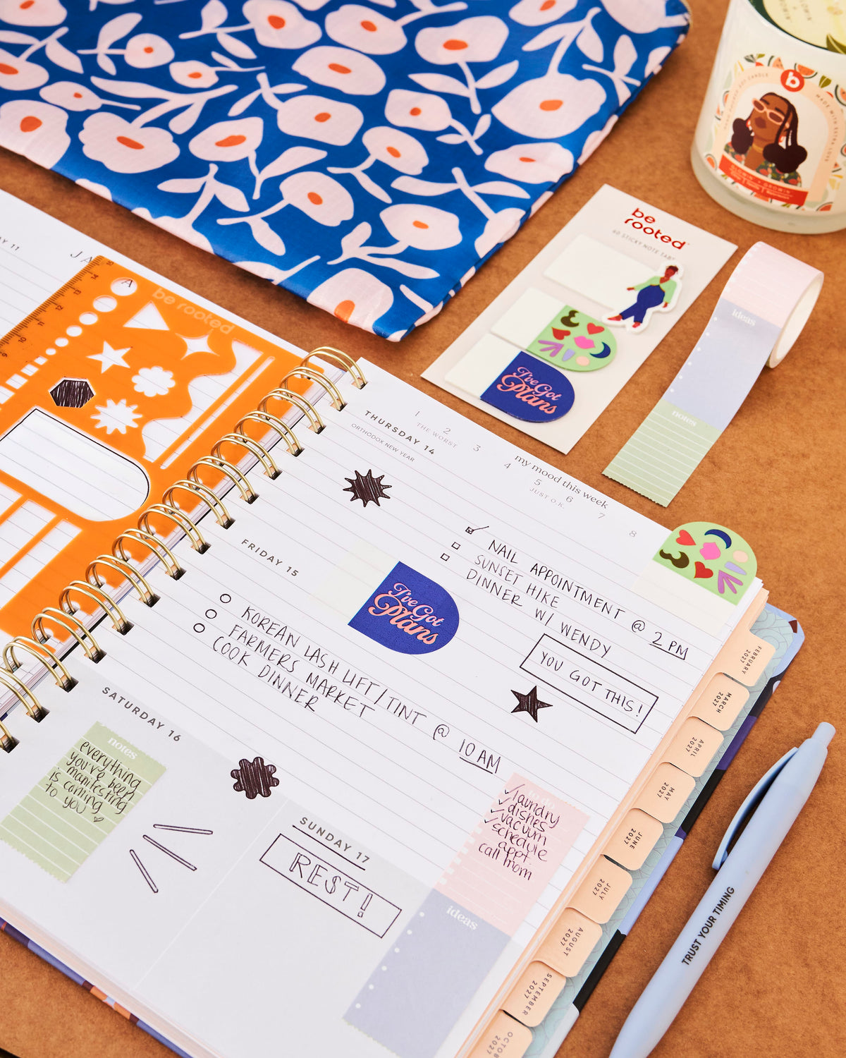 Be Rooted  black owned stationery Accessories Planner Essentials Kit