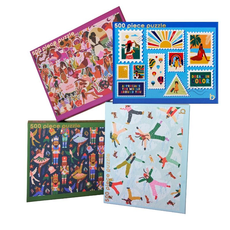 Be Rooted black owned stationery Bundle A Cozy Night In Puzzle Bundle