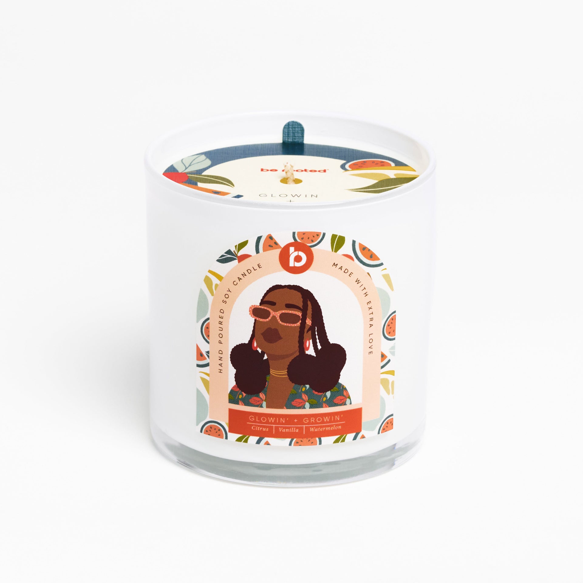 Be Rooted candle Glowin + Growin| Vanilla, Watermelon