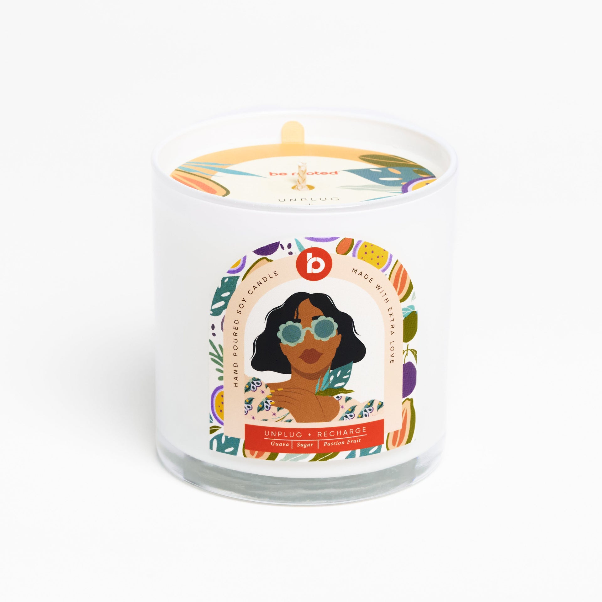 Be Rooted candle Unplug + Recharge| Guava, Passion Fruit