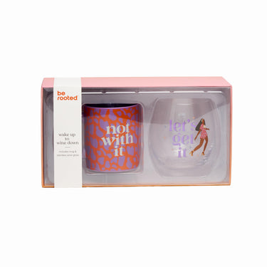 Be Rooted  black owned stationery Drinkware Not With It, Lets Get It Coffee Mug & Wine Glass
