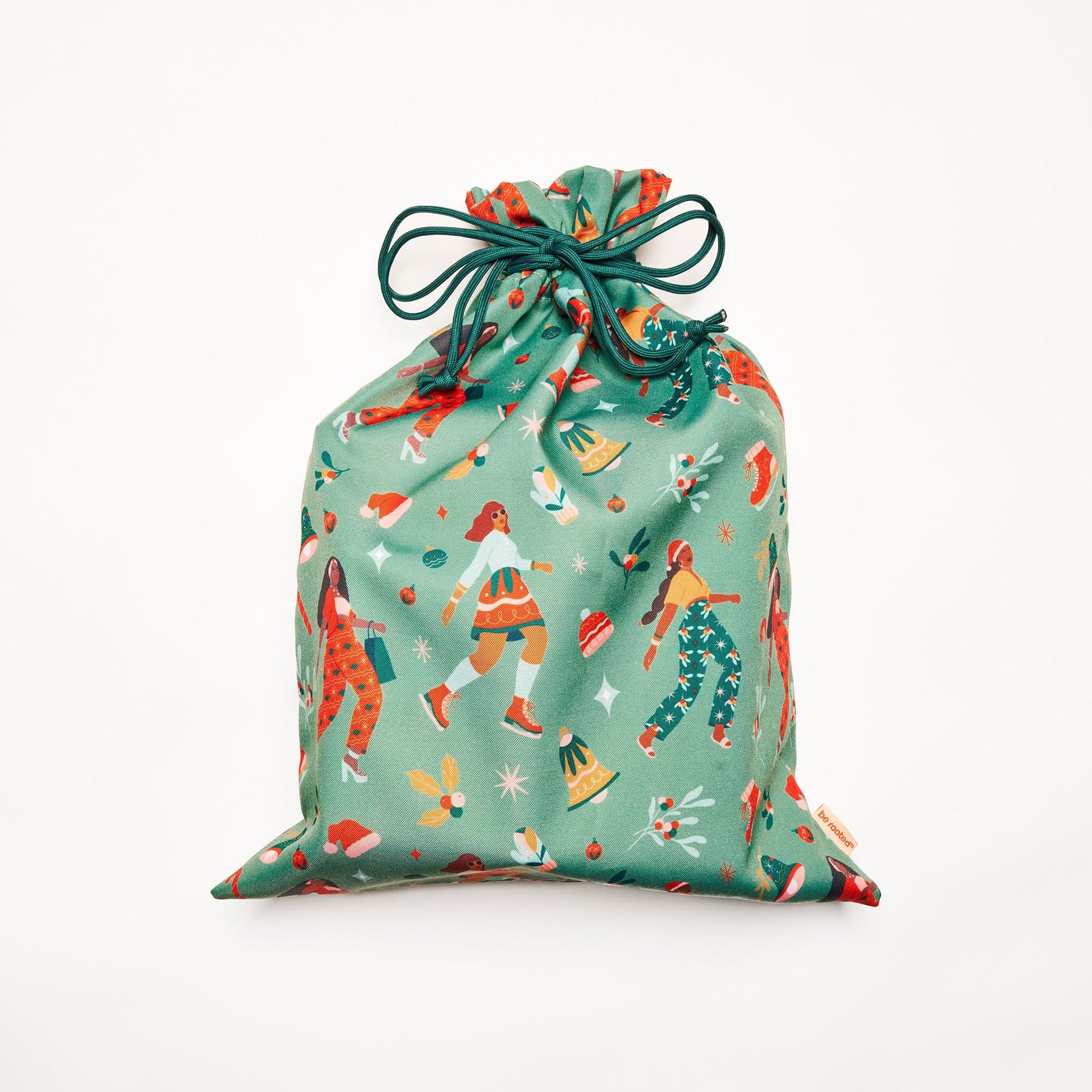 Be Rooted gift bag Be Merry Santa Sack