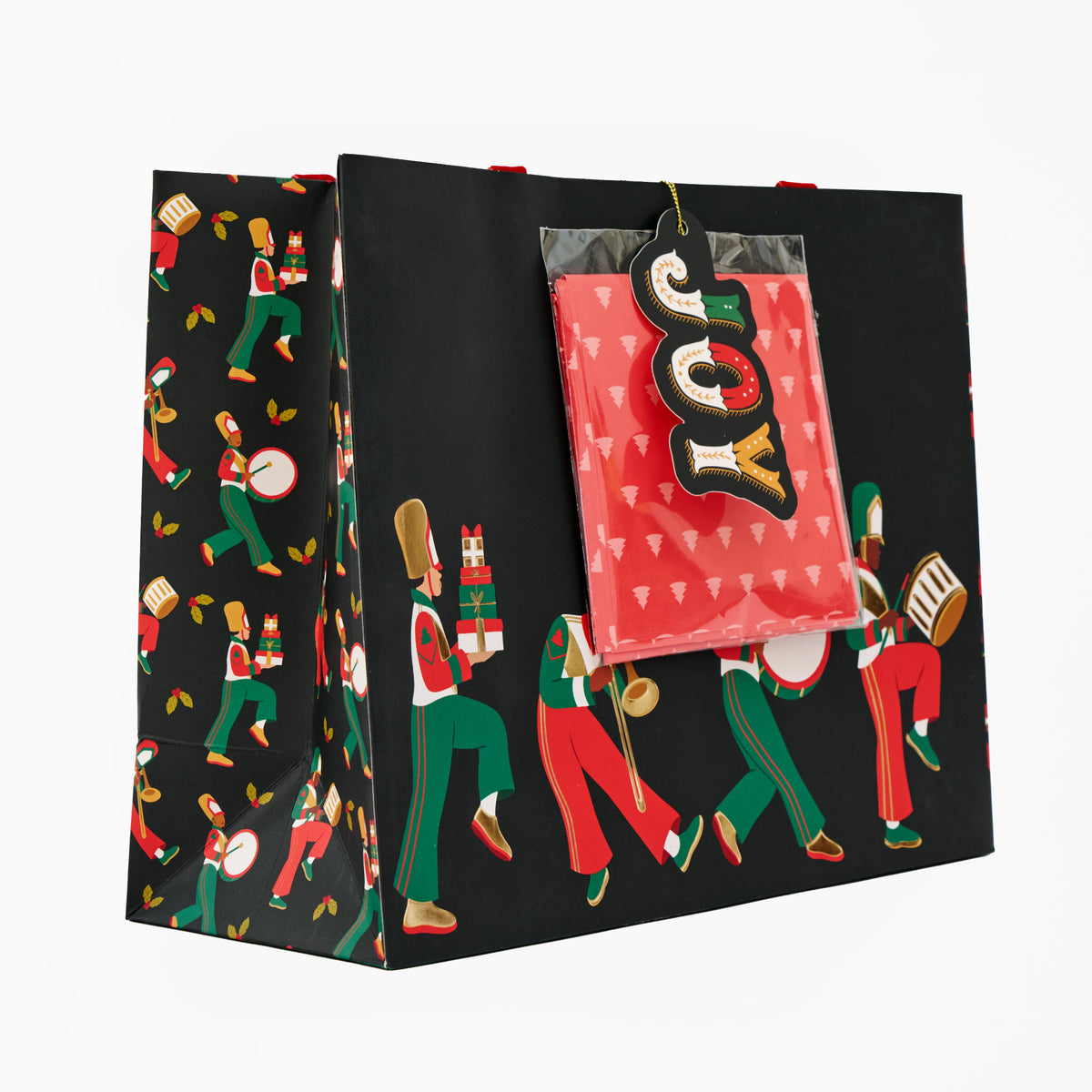 Be Rooted black owned stationery gift bag Drummer Boy Large Gift Bag w/ Tissue Paper
