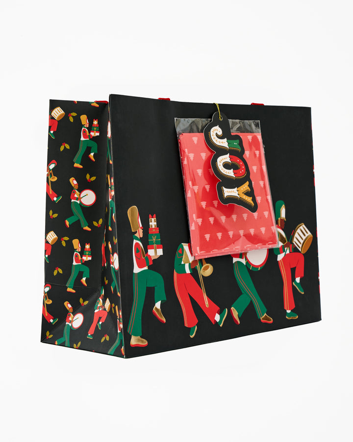Be Rooted black owned stationery gift bag Drummer Boy Large Gift Bag w/ Tissue Paper