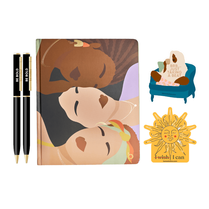 Be Rooted black owned stationery Journal Choose Happiness Journal Starter Kit