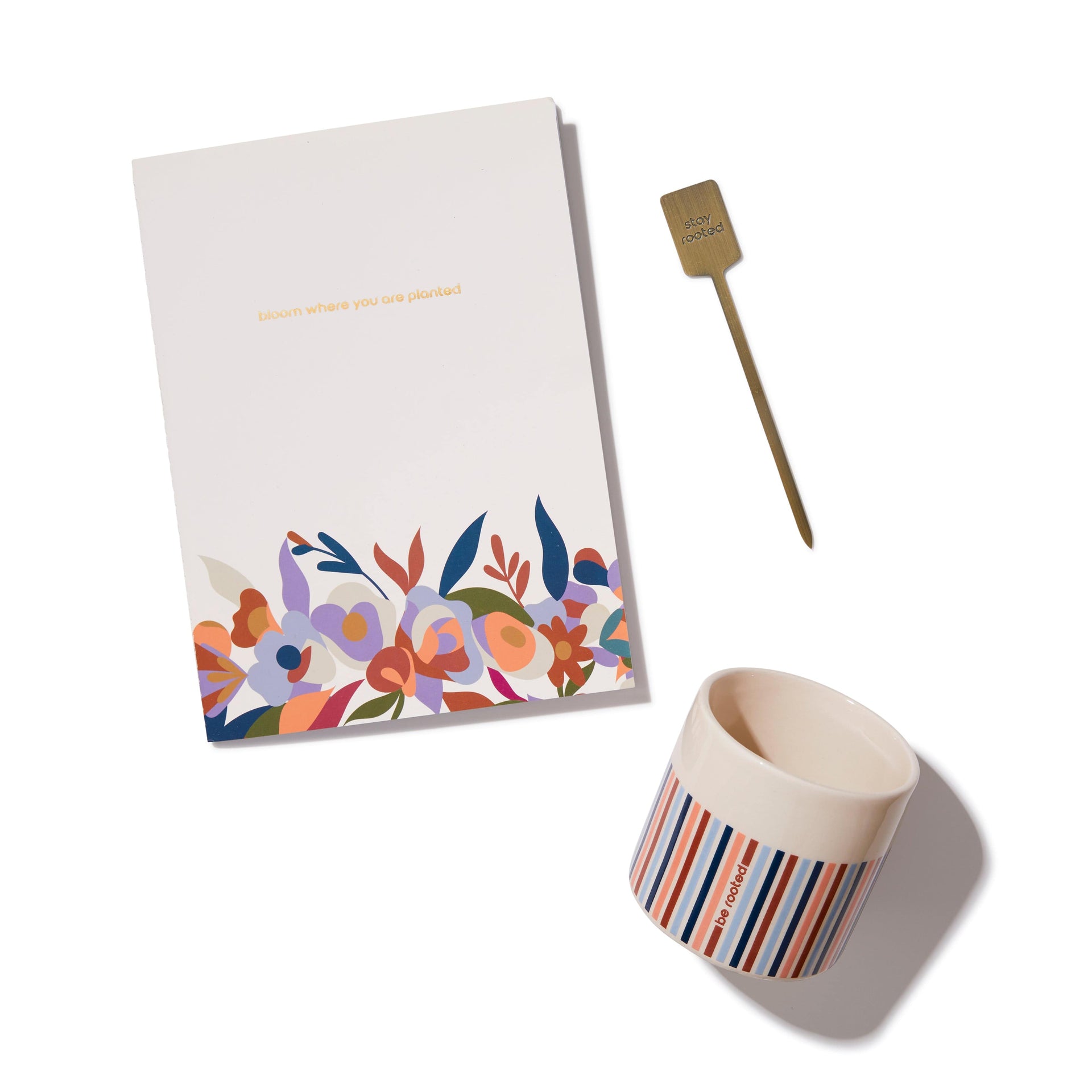 Be Rooted Journal Gift Set to Stay Rooted - Planter & Journal