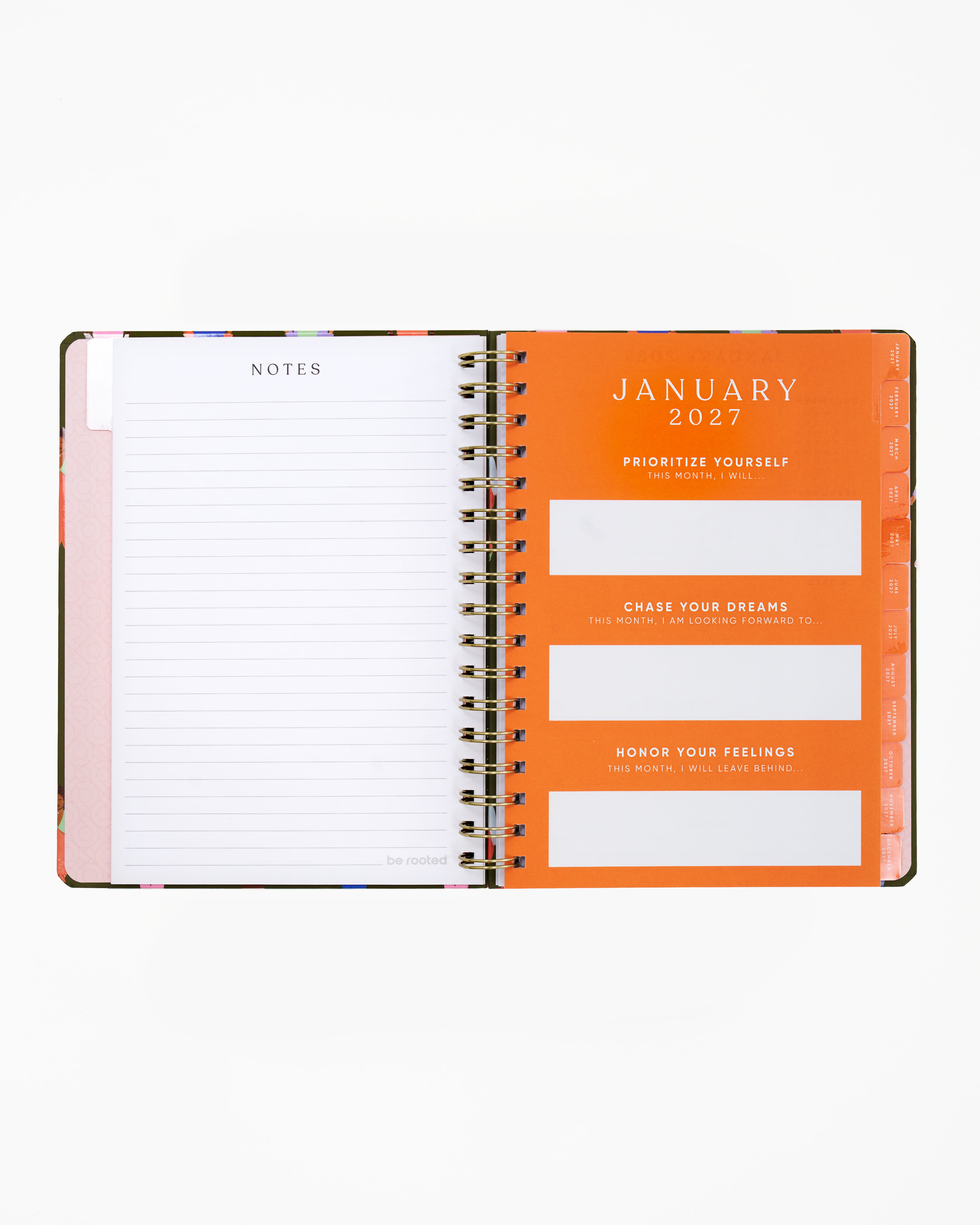 Be Rooted black owned stationery Planner 2027 12 Month Weekly/Monthly Planner - A Step Forward