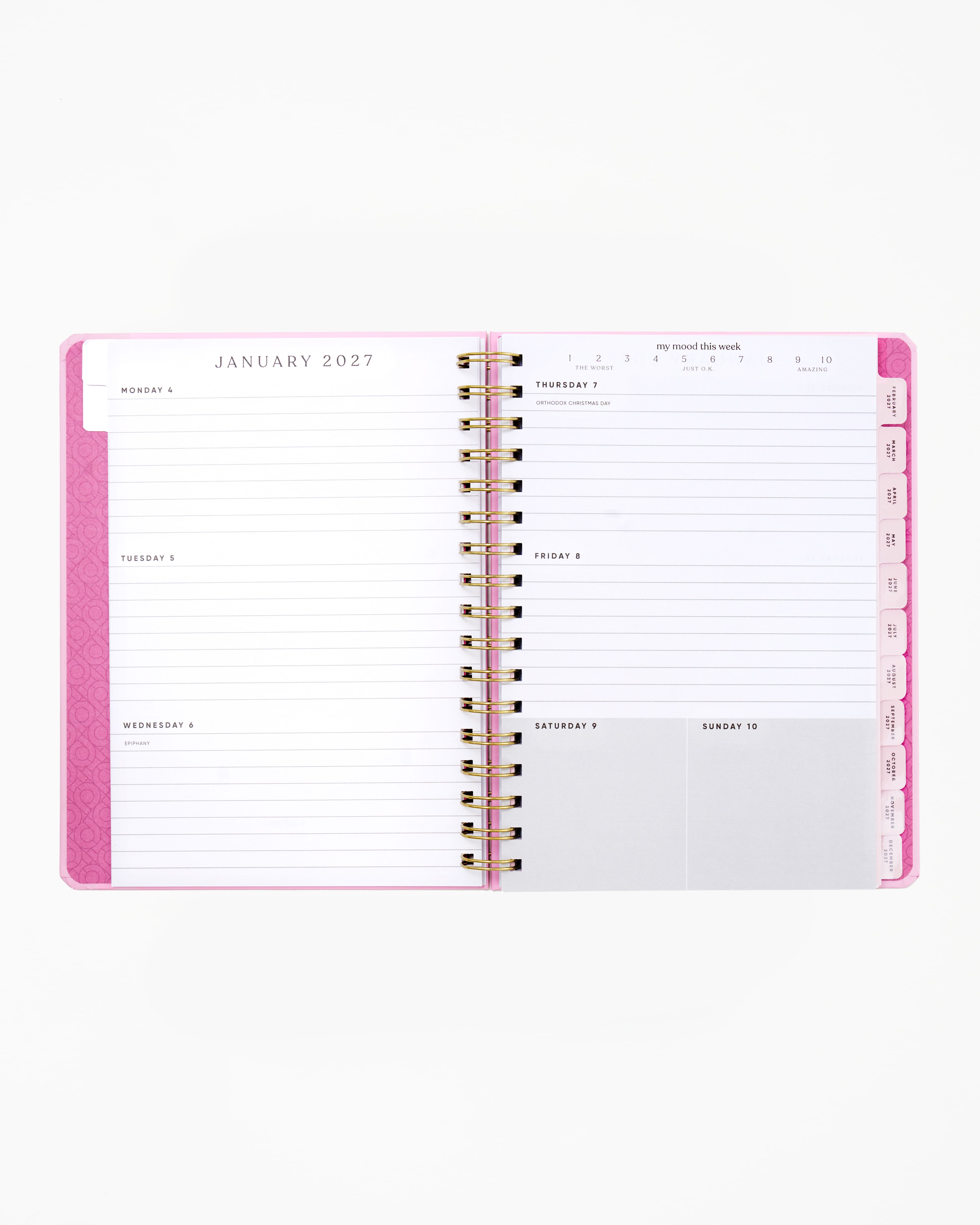Be Rooted black owned stationery Planner 2027 12 Month Weekly/Monthly Planner - Everything is Fine