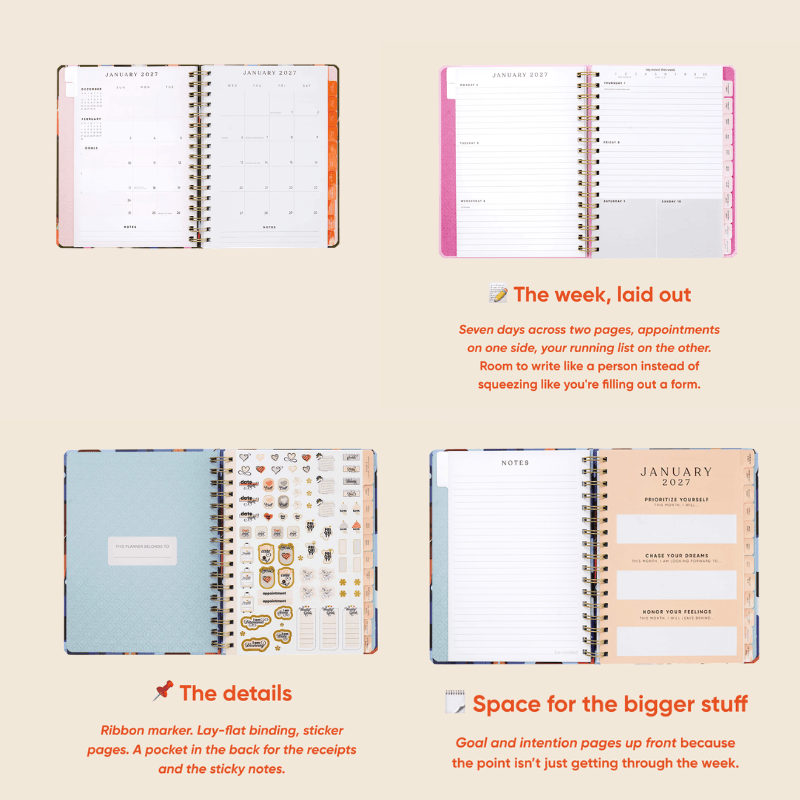 Be Rooted black owned stationery Planner 2027 12 Month Weekly/Monthly Planner - Everything is Fine