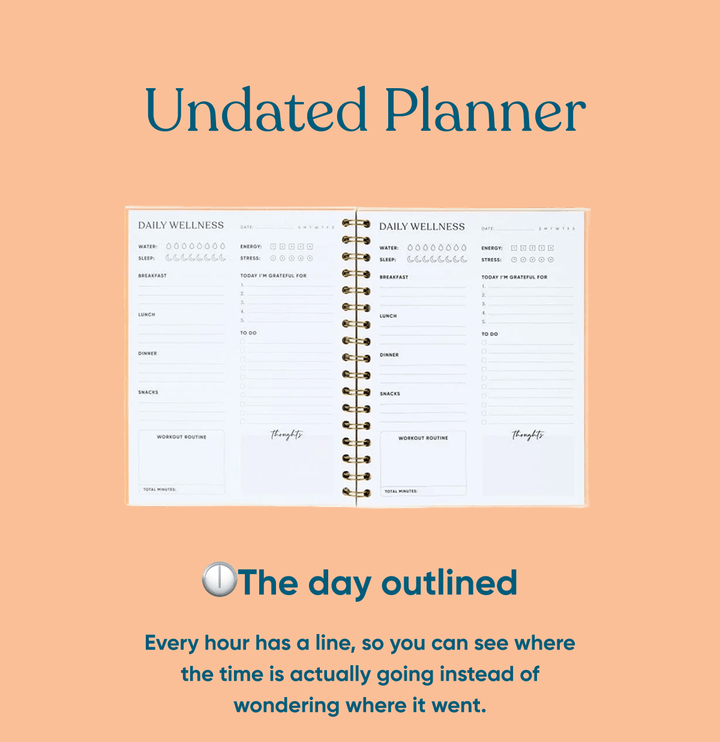 Be Rooted black owned stationery Planner Pop of Color Undated Planner