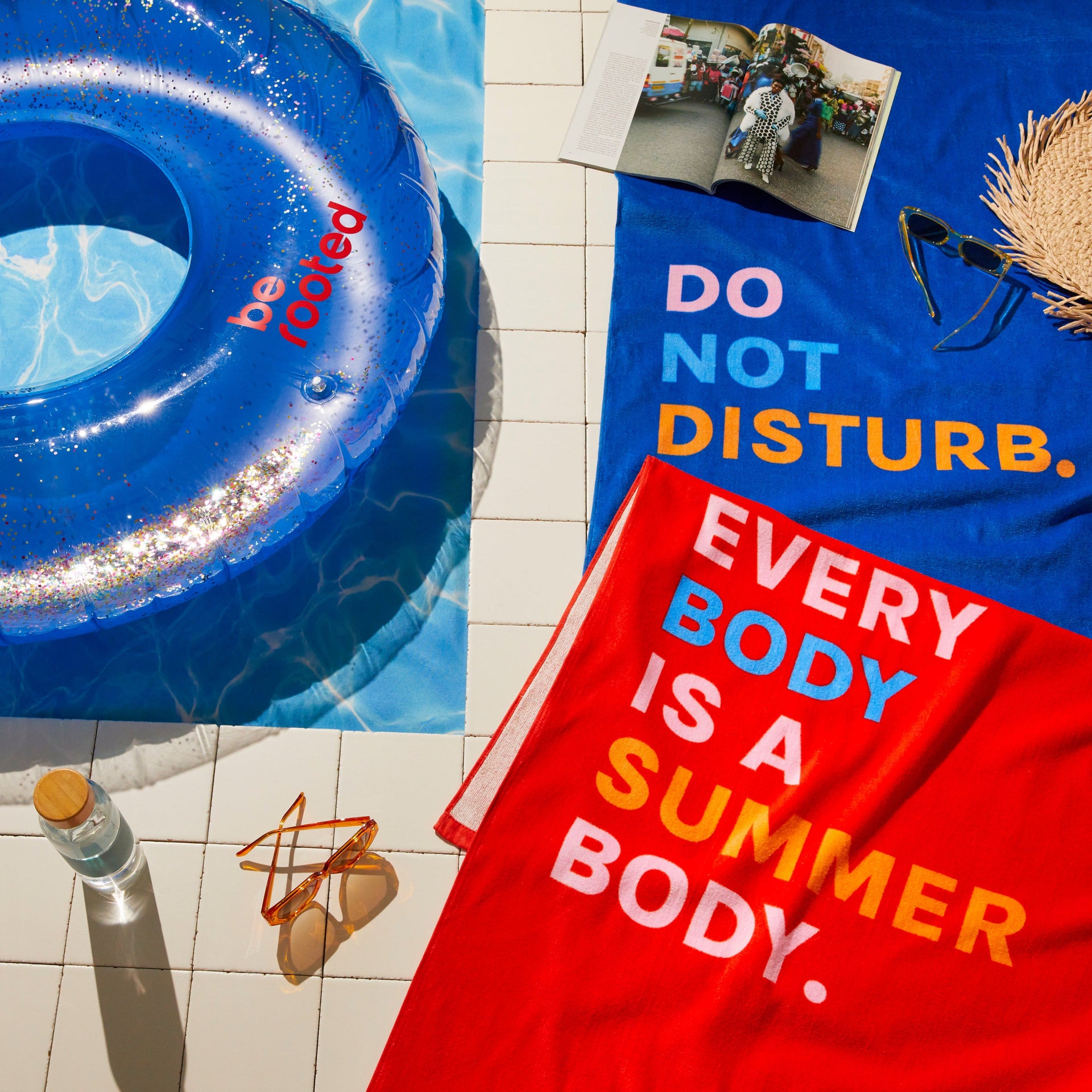 Be Rooted black owned stationery Pool Confetti Adult Pool Donut