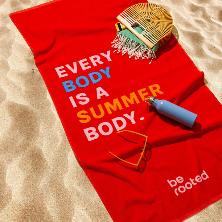 Be Rooted Pool Everybody is a summer body towel