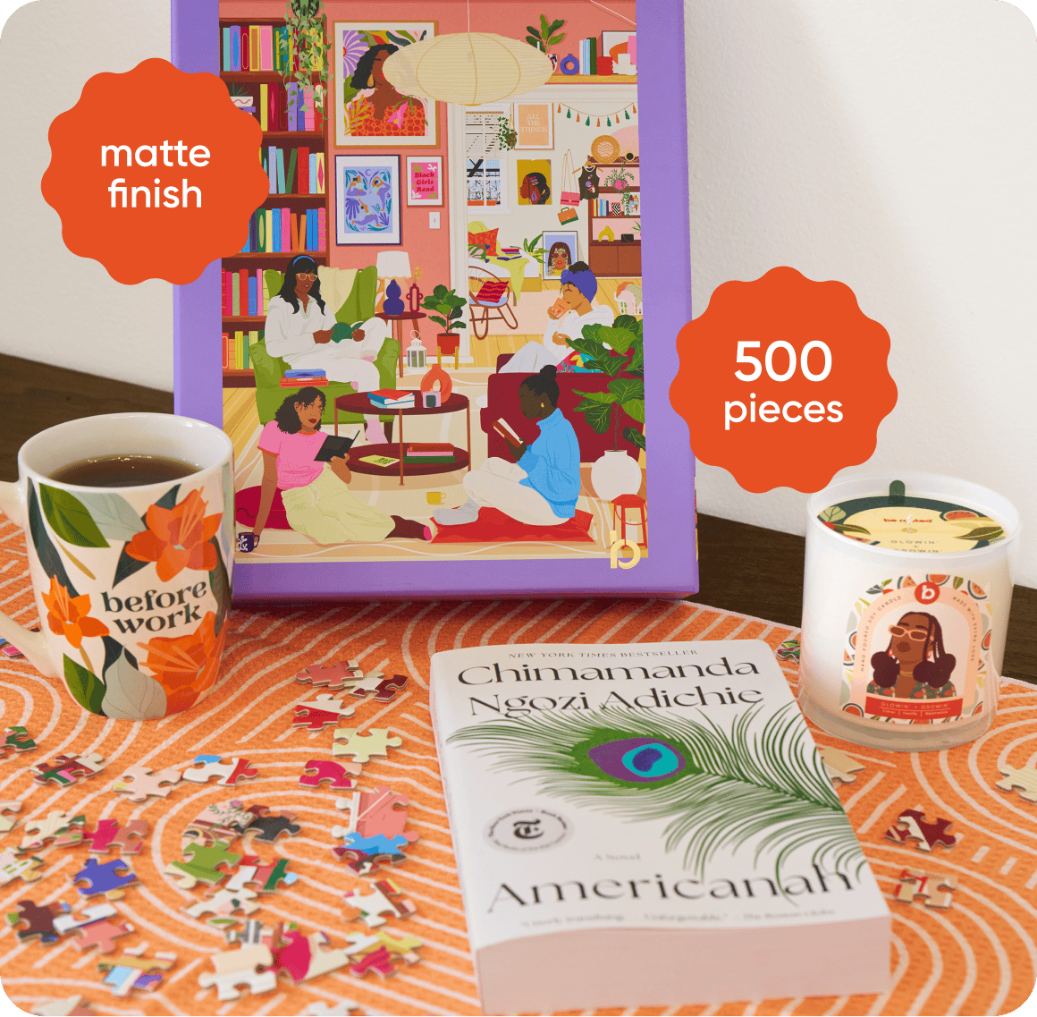 Be Rooted black owned stationery Puzzle Plot Twist Bookclub Puzzle