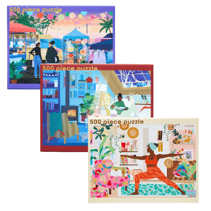 Be Rooted black owned stationery Puzzle Sweater Weather Puzzle Trio