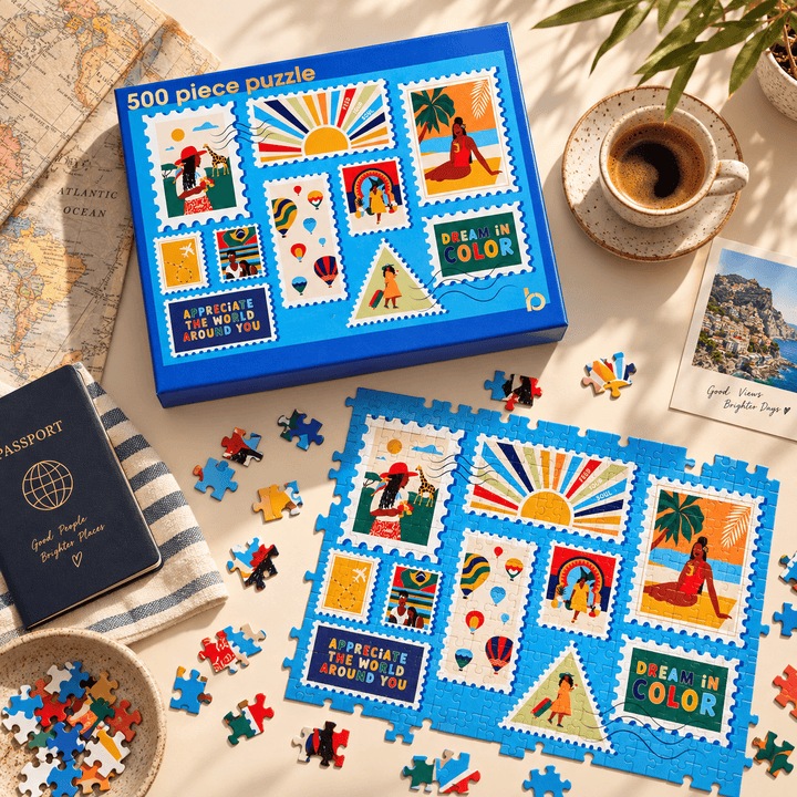 Be Rooted black owned stationery Puzzle World Traveler Puzzle
