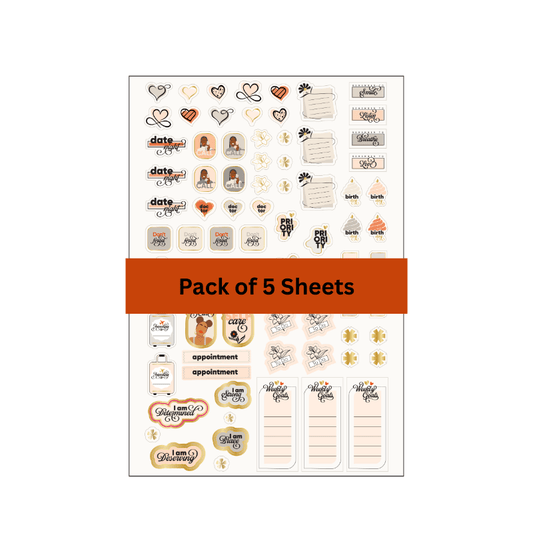 Essential Planner Sticker Sheets - 5 Pack