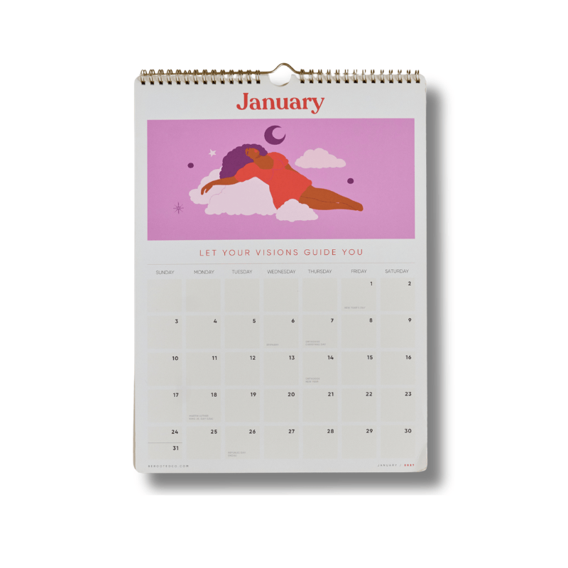 Be Rooted black owned stationery Wall Calendar Preorder: Be Rooted 2027 Wall Calendar