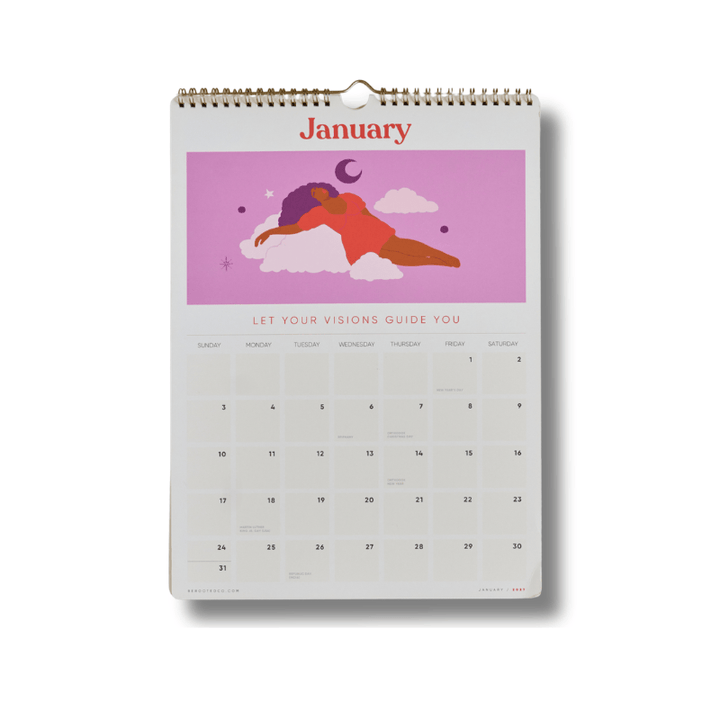 Be Rooted black owned stationery Wall Calendar Preorder: Be Rooted 2027 Wall Calendar