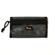 Load image into Gallery viewer, Be Rooted Mesh 6x8 Pencil Pouches - Black
