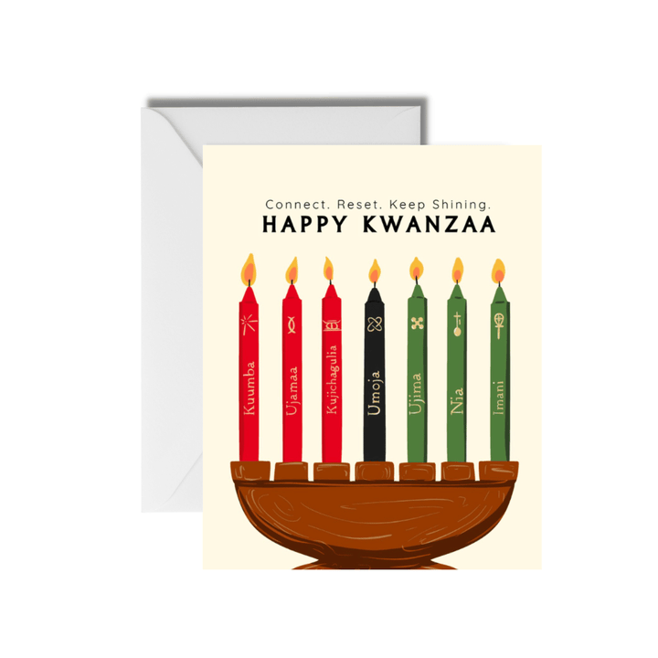CheerNotes Greeting Cards & Stationery black owned stationery Happy Kwanzaa Card | Holiday Greeting Cards