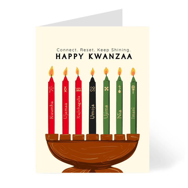 CheerNotes Greeting Cards & Stationery black owned stationery Happy Kwanzaa Card | Holiday Greeting Cards