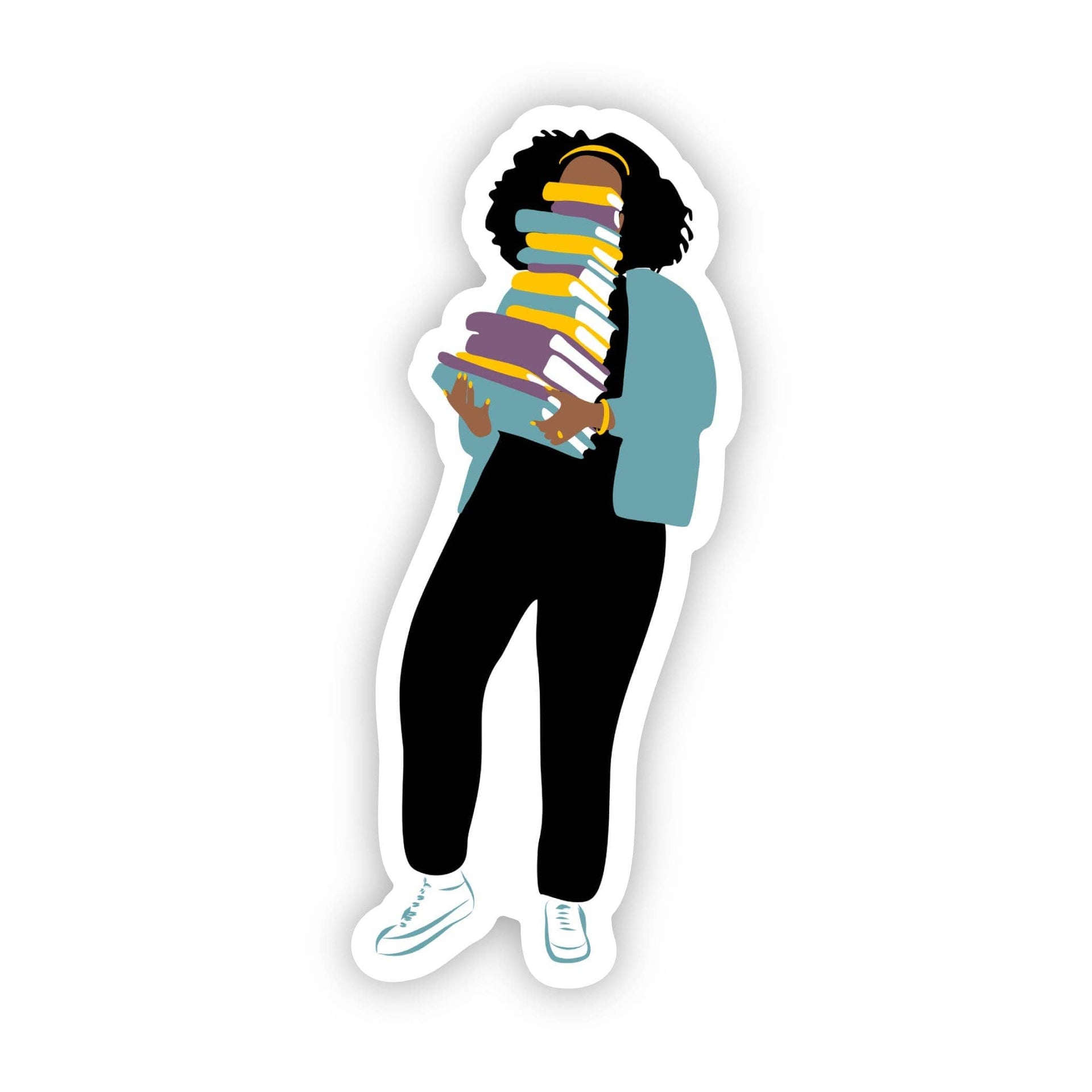 CheerNotes Greeting Cards & Stationery black owned stationery My Book Stack | Black Girl | Book Lovers Stickers