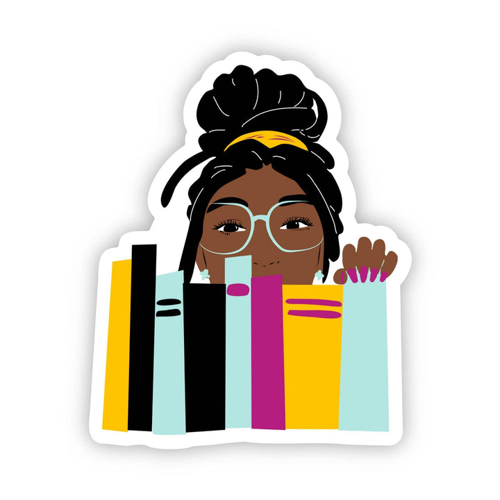 CheerNotes Greeting Cards & Stationery black owned stationery My Bookshelf Stickers | Black Girl Book Lover | Bookish