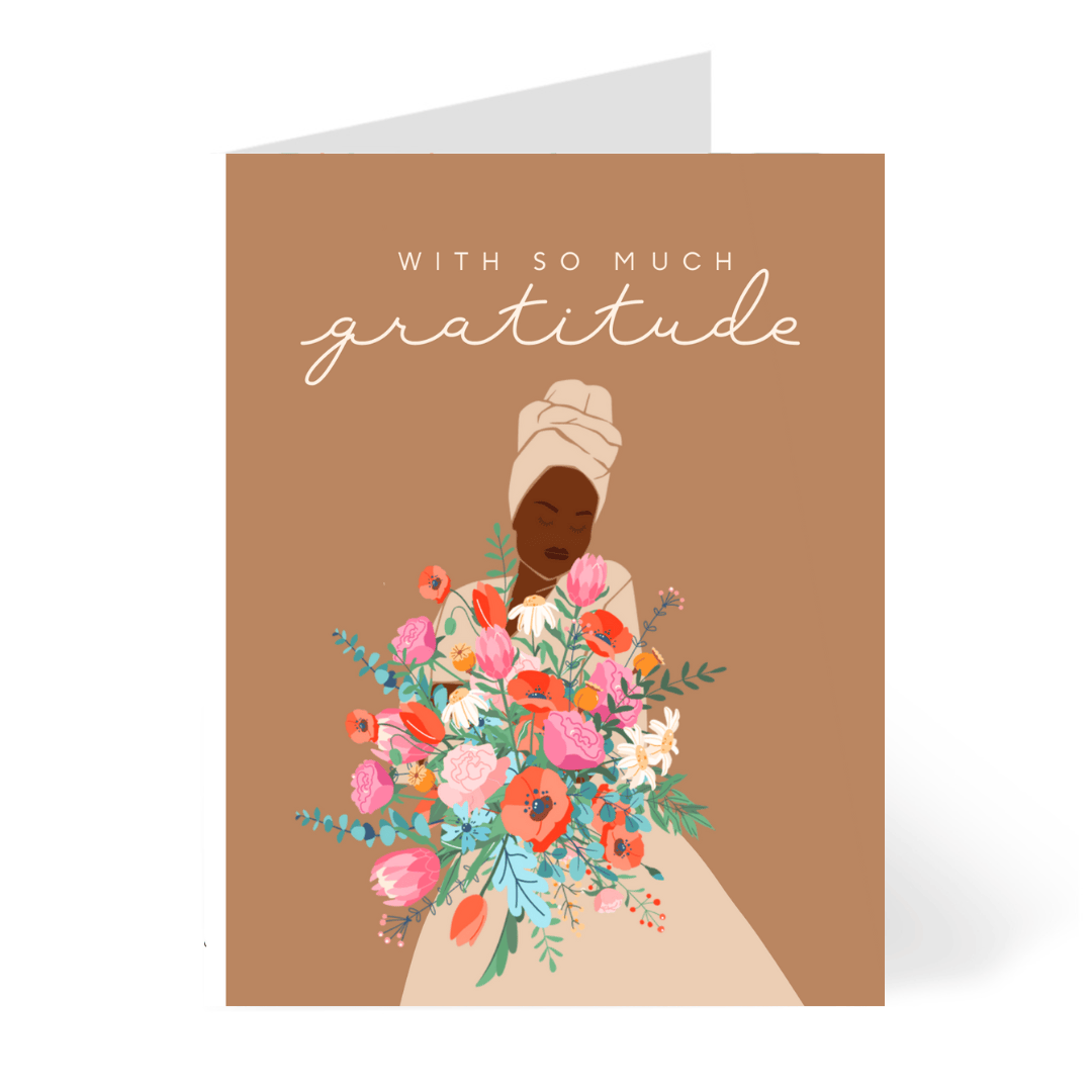 CheerNotes Greeting Cards & Stationery black owned stationery So Much Gratitude | Thank You Card | Black Woman