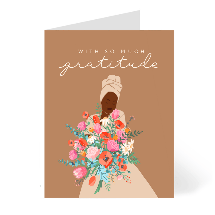 CheerNotes Greeting Cards & Stationery black owned stationery So Much Gratitude | Thank You Card | Black Woman
