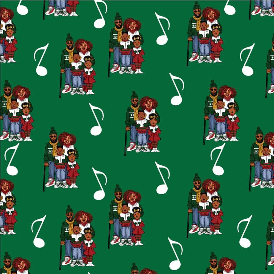 Mah Melanin black owned stationery Gift Wrap Harmony & Cheer Gift Wrap 4 Pack | Mah Melanin