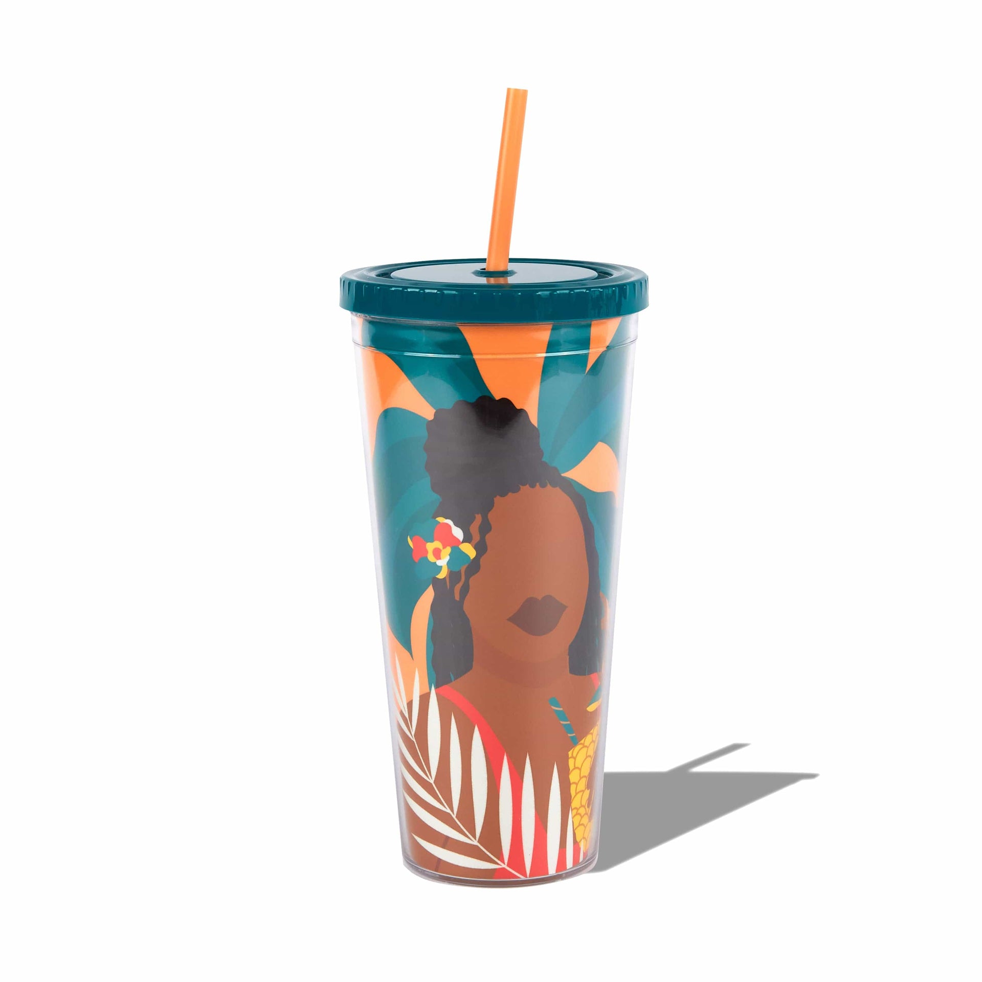 Be Rooted black owned stationery Drinkware Beachside Straw Lidded Tumbler