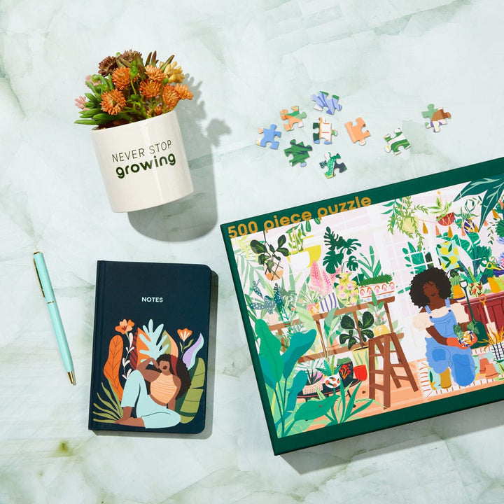 Be Rooted black owned stationery Journal Gift Set for the Plant Lover - Planter & Journal Set