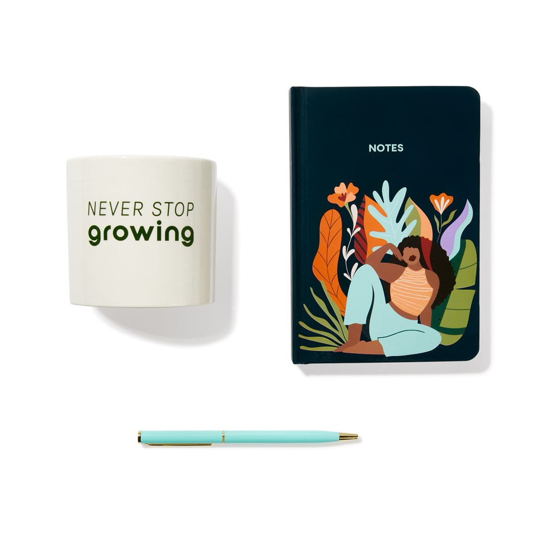 Be Rooted black owned stationery Journal Gift Set for the Plant Lover - Planter & Journal Set