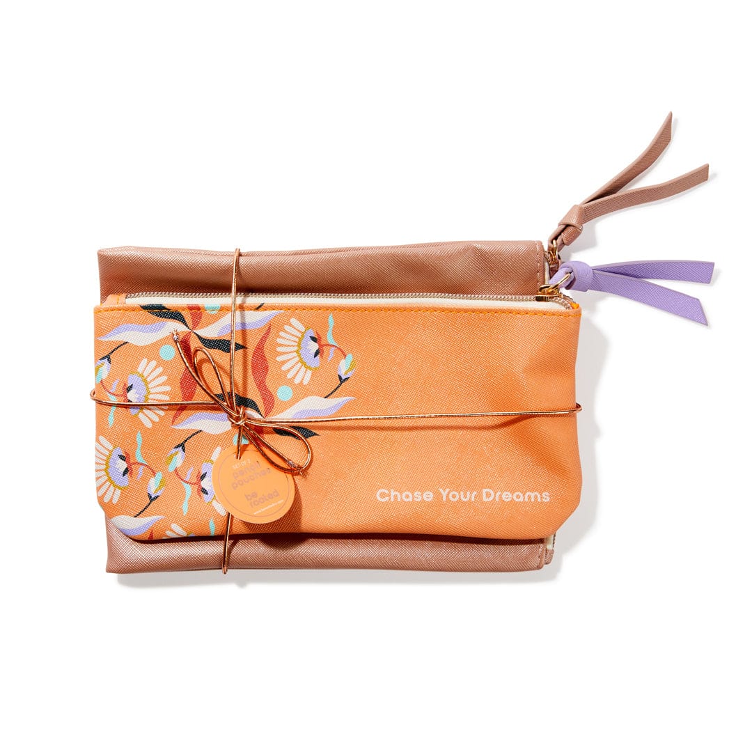 2pc. Pencil & Accessory Pouch Set - Chase Your Dreams