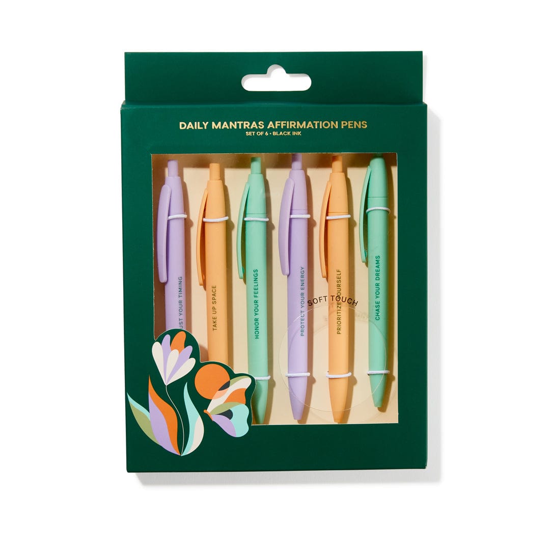 6ct Affirmation Soft Touch Pens