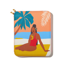 Load image into Gallery viewer, Beachside Travel Zippered Techfolio - 8.5x11
